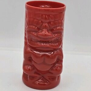 Captain Morgan Red‎ Tiki Bar Plastic Cup Tumbler 6 Inch Barware